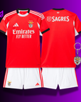 Conjunto Infantil Benfica Principal 2025/26 - ÚLTIMAS UNIDADES! 🔥🦅