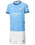 Kids Manchester City Home Kit 2024/2025 - White Blue