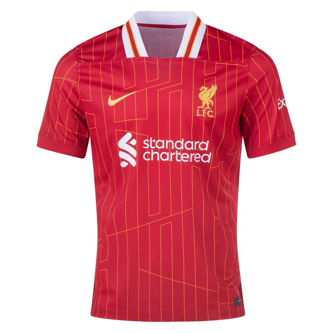 Liverpool Home Jersey 2024/2025 - CHAMPIONS 24/25 &amp; Gold Trophy