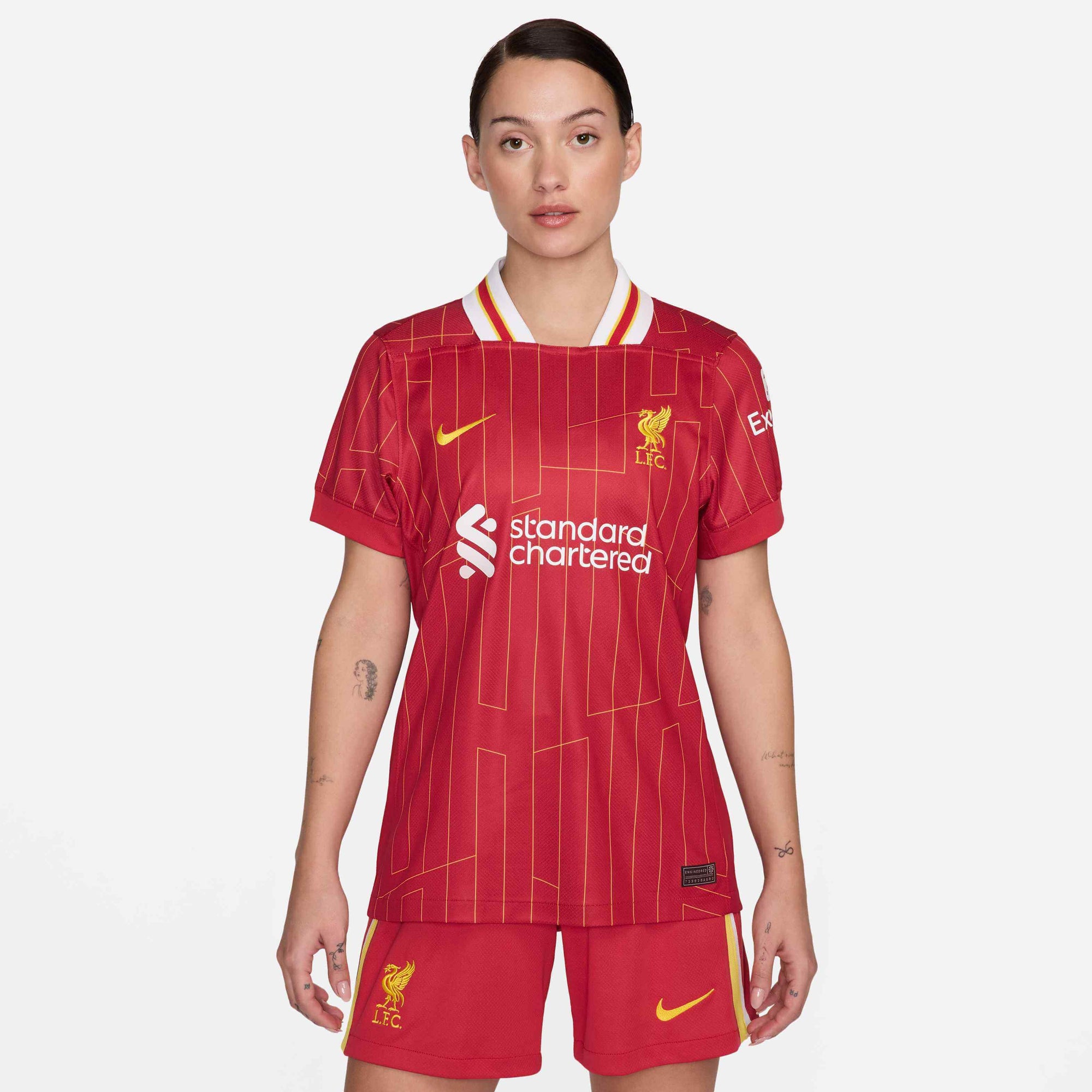 Liverpool Woman Jersey 2024/2025 - CHAMPIONS 24/25 &amp; Gold Trophy