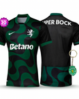 Camisola Sporting Alternativa Preta 2025/26 - LANÇAMENTO! 🔥💚