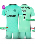 Conjunto infantil Sporting terceiro equipamento verde 2025/26 - LANÇAMENTO