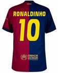 Barcelona Ronaldinho 10 Home 2024/25 Patches UCL UEFA Foundation (Official Printing)