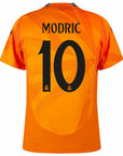 Real Madrid Modric 10 Away Fan Jersey 2024/25 Patches UCL UEFA Foundation (Official Printing)