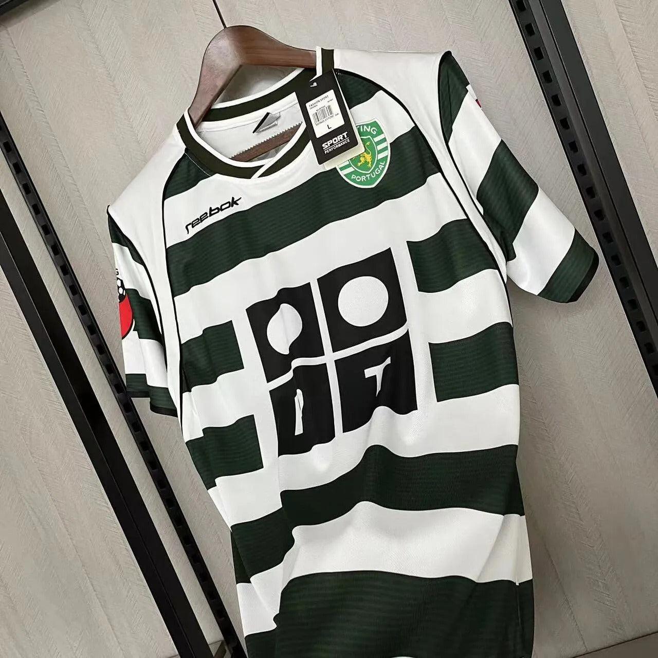 Camisola Sporting Retro 2001/03 - Modelo Exclusivo! 🇵🇹