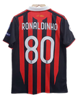 AC Milan Ronaldinho Embroidery Retrô Jersey