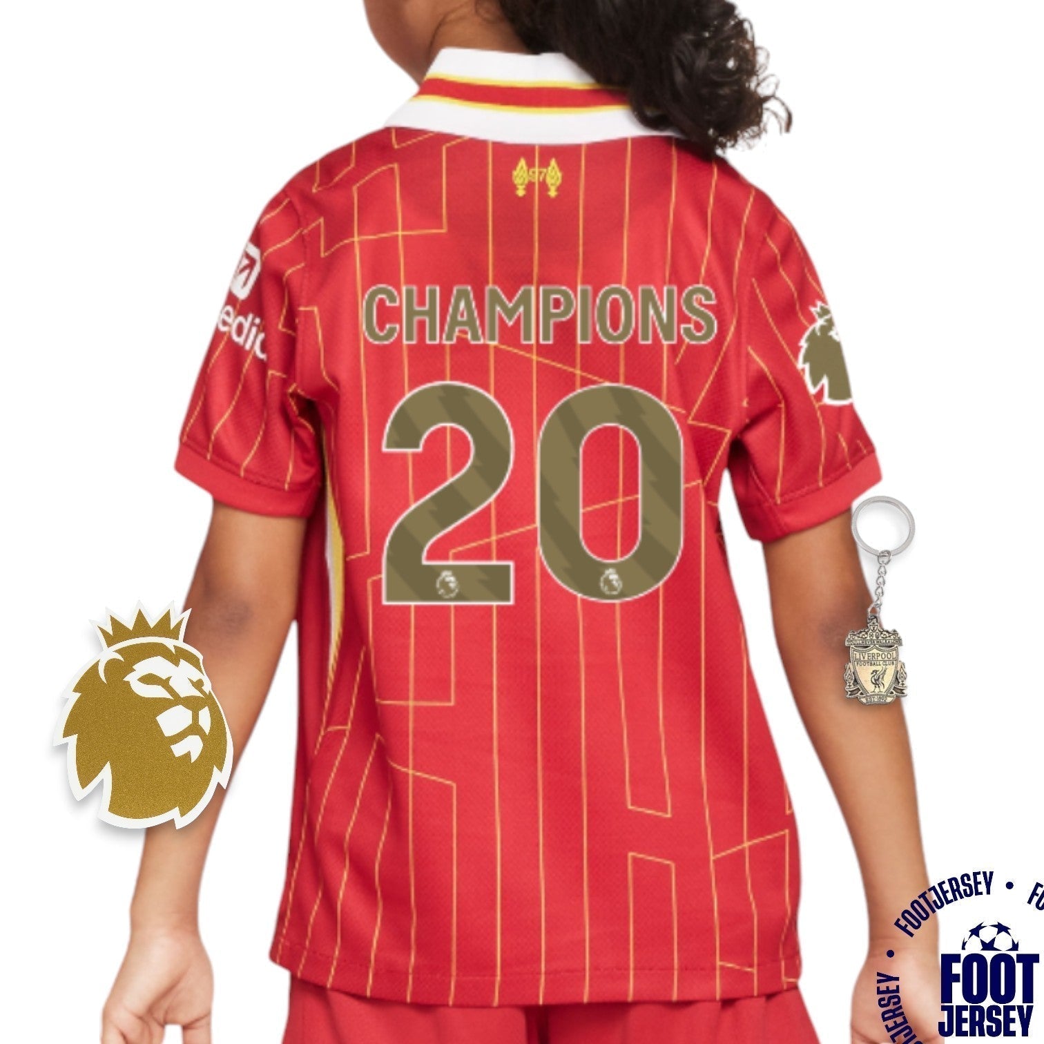 Liverpool Home Jersey 2024/2025 - CHAMPIONS 25 &amp; Gold Trophy