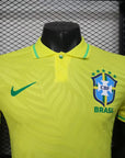 Brazil 25/26 Polo Edition Jersey - Yellow - Player Version - Slim Fit