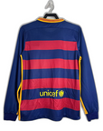 Barcelona 15/16 I Home Jersey - Long Sleeve Retro Version