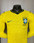 Brazil 2026 Home Player Version Long-Sleeve Jersey [Slim Fit]