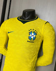 Brazil 2026 Home Player Version Long-Sleeve Jersey [Slim Fit]