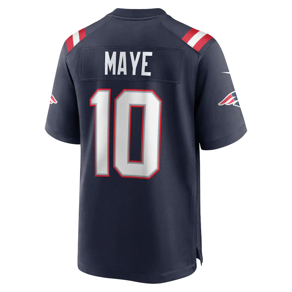 New England Patriots Drake Maye  Navy Player Game Jersey - NFL
