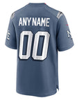 New England Patriots  2025 Rivalries Collection Custom Game Jersey - Storm Blue