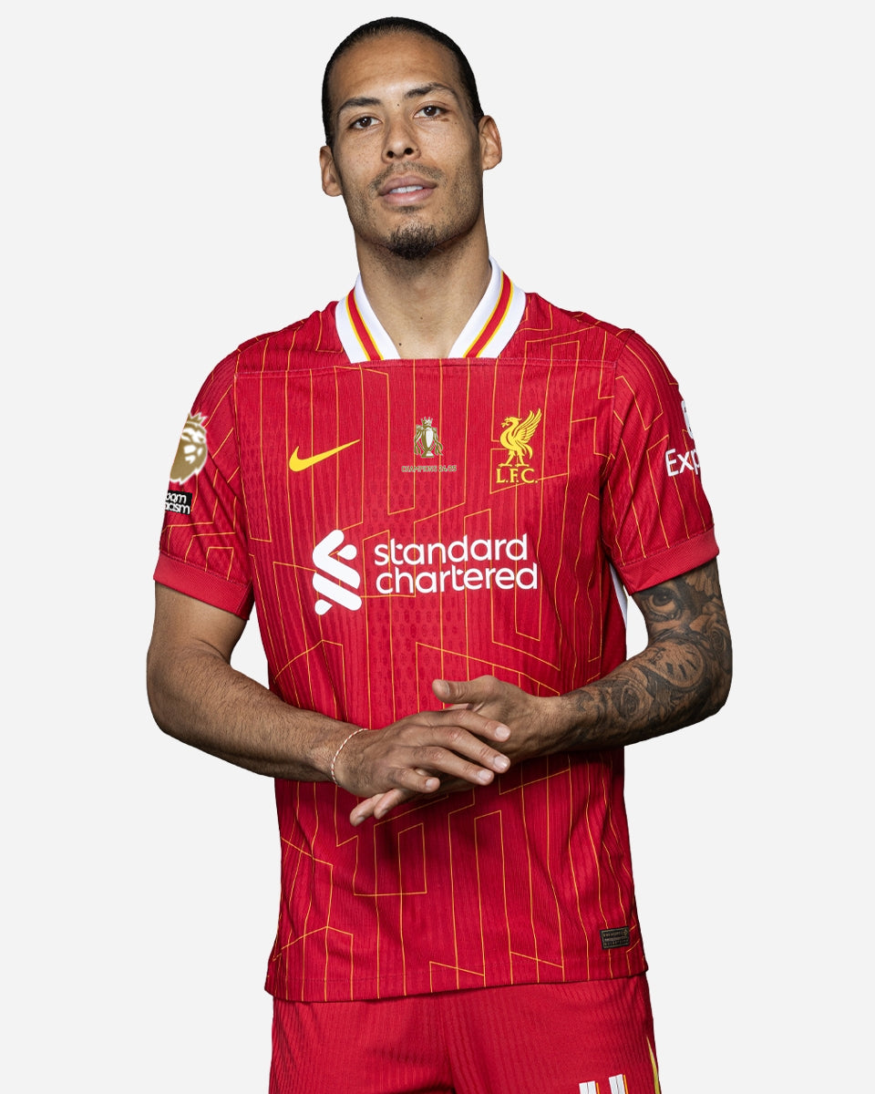 Liverpool Home Jersey 2024/2025 - CHAMPIONS 25 &amp; Gold Trophy