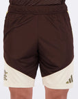 Shorts Adidas Flamengo Treino 2026 Marrom e Bege